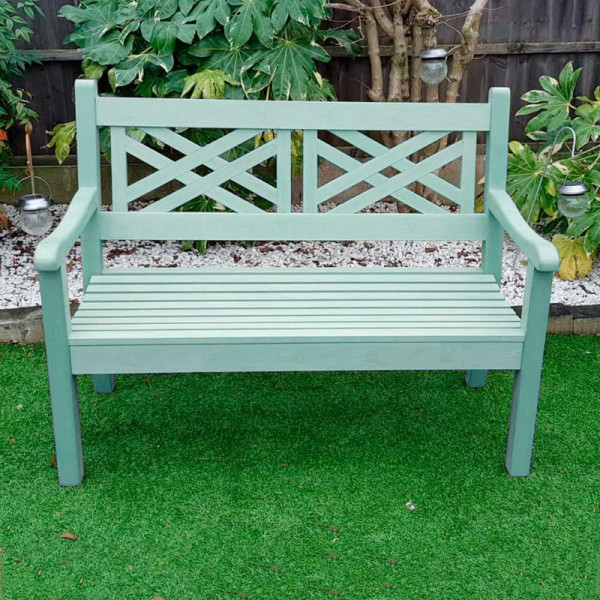 Buy Salcombe 3 Seater Zero Maintenance Bench Blue Online - Green plants & flowering plants