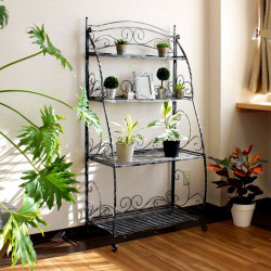 Folding Plant Stand 4 Shelf