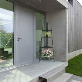 Modern Corner Plant Stand 4 Shelf