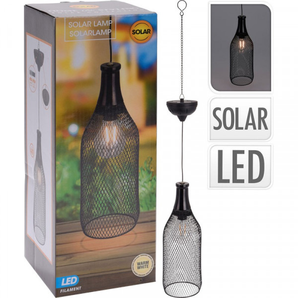Buy Wine Bottle Solar Metal Hanging Light Online - Green plants & flowering plants