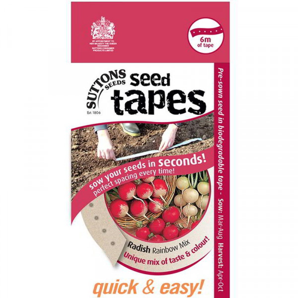 Buy Seed Tape Radish Rainbow Mix Online - Plant Seeds