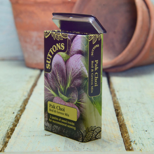 Buy Seed Tin Pak Choi Red ; Green Mix Online - Plant Seeds Buy Seed Tin Pak Choi Red ; Green Mix Online - Plant Seeds