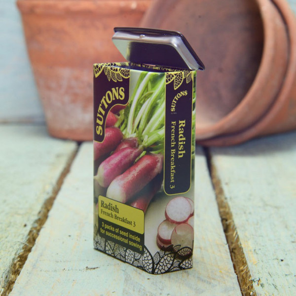 Buy Seed Tin Radish French Breakfast 3 Online - Plant Seeds
